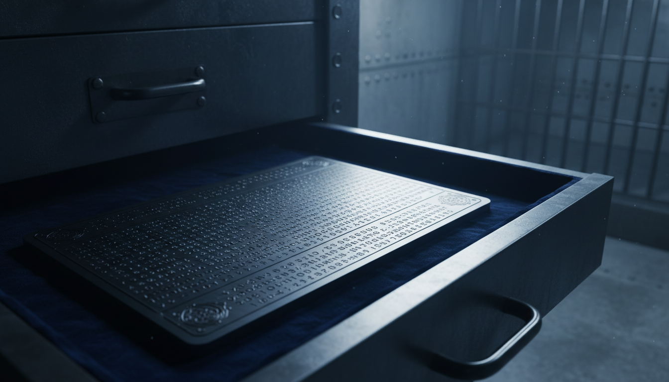 Cover for The Steel Plate Myth: 5 Seed Phrase Mistakes That Guarantee Your Family Loses Your Crypto
